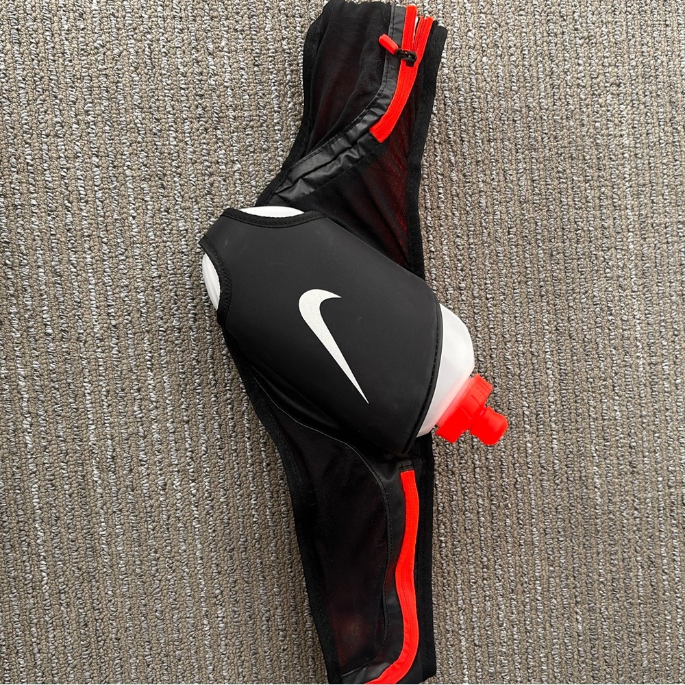 Nike Red and Black Running Belt